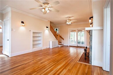 Original built-ins, sconces and stained glass