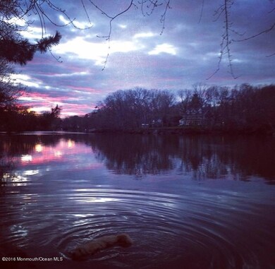 lake at sunset