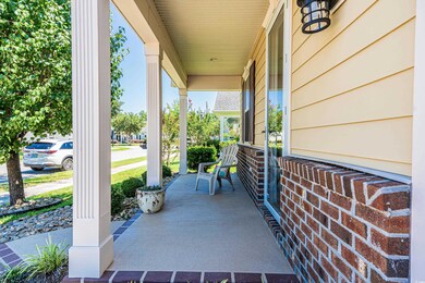 View of patio with a porch