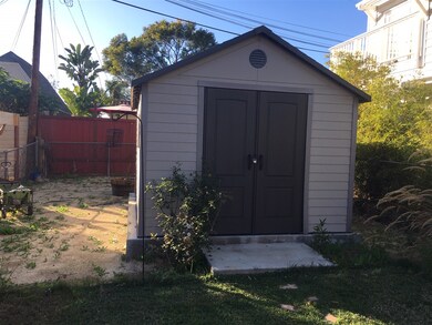 Shed in the backyard