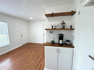Built in coffee bar