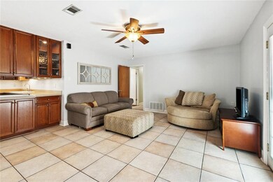 Den and Kitchen. This home has a nice flow.