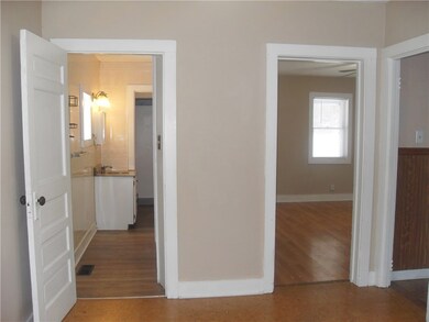 Dining Room with door to bath, living room and kitchen.