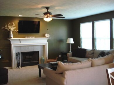 Family Room. Gas Starter Wood Burning Fireplace