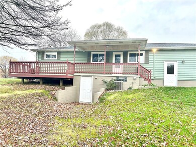 Spacious back porch and additional deck.