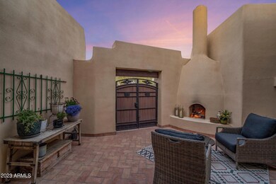 Courtyard at twilight