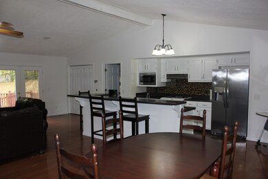 Large Open Great Room with Kitchen, Dining and Living Space