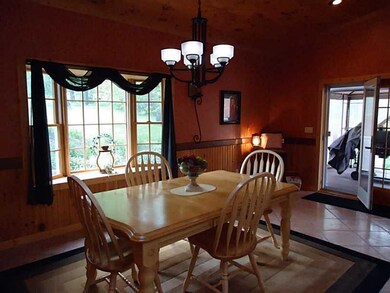 Great Room. Dining area with bay window.