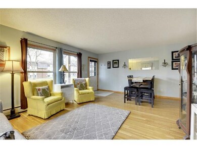 Living room with dining area.