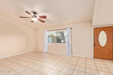 Living room with large picture window