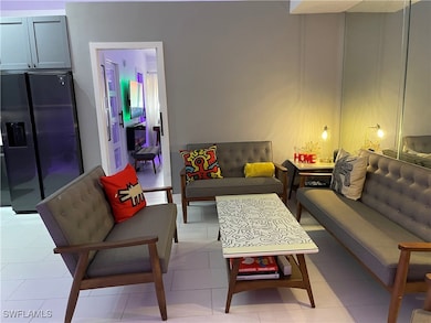 View of living room from front door