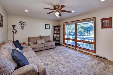 A view of the family room looking toward the front
