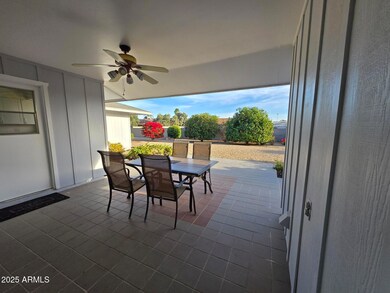 Spacious back patio