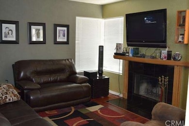Family room with fireplace