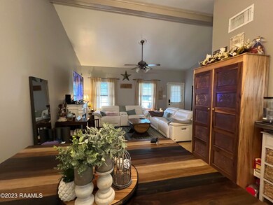 Dining room facing living room
