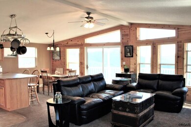 Dining open to Living Room with Views