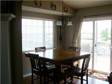 Dining Room with Patio Door to Deck