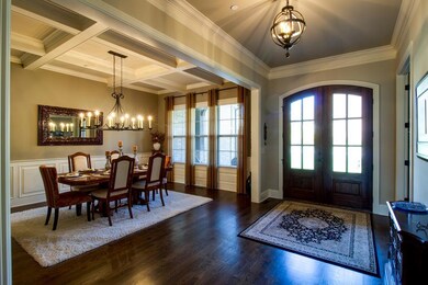 Dining Room with Coffer Ceiling