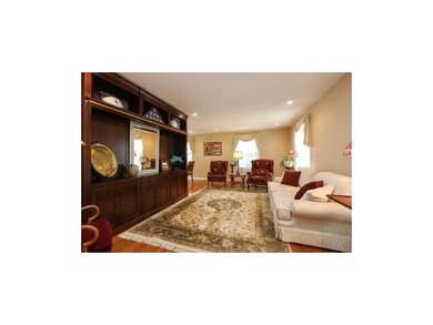 Formal living room with gorgeous hardwood floors!