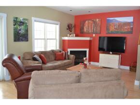 Bright open dining/living area