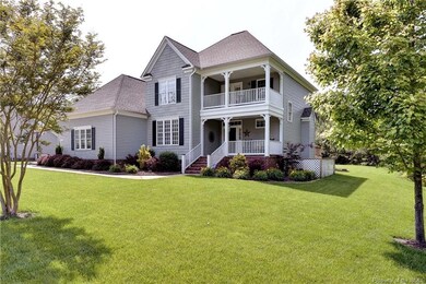 The double front porch gives this house a Southern feel you'll love!