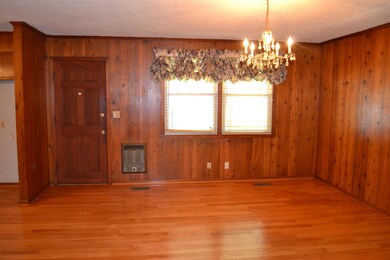 From the living room you enter the kitchen/dining room combination