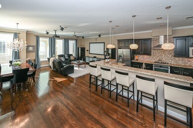 The breakfast bar wraps around and will accommodat