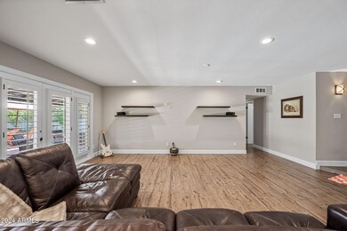 from kitchen looking into living area