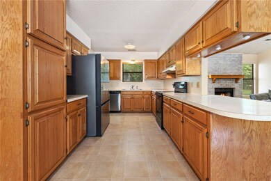 The additional cabinets make for a nice pantry.