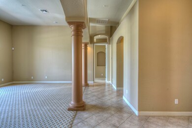 foyer and living room