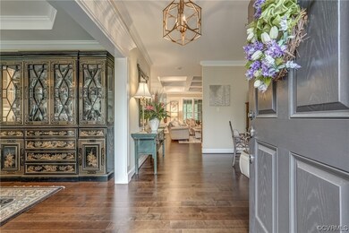 Enter to beautiful gleaming hardwood floors that c