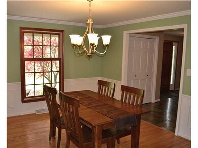 Dining Room. Formal dining room has hardwood floor