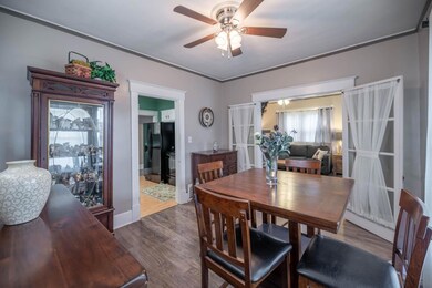 French doors open to formal dining room