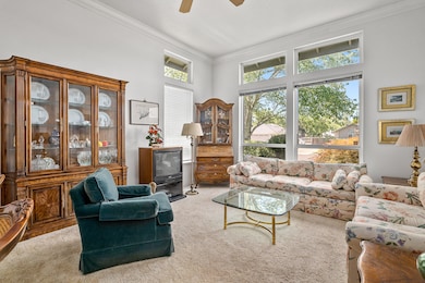 Living Room with 10' Ceiling