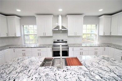 Beautiful granite countertops and stainless steel 