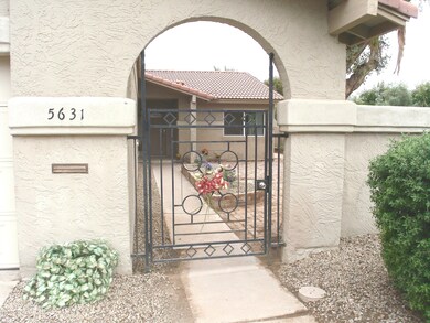 Metal Gate into Courtyard