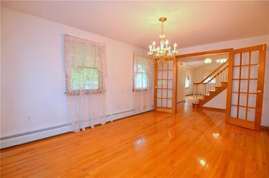 Formal dining room with access to porch