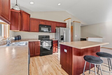 Vaulted ceilings on the main level create a bright space to enjoy.