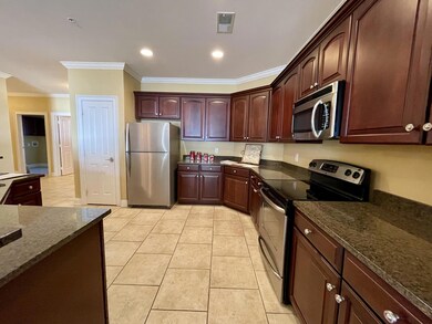 kitchen with granite countertops