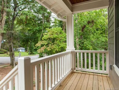 Inviting covered front porch