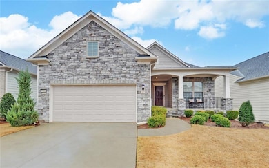 Craftsman inspired home with a garage and covered 