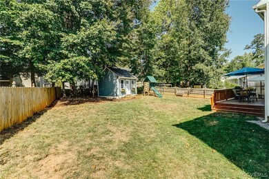Large, level and private rear yard