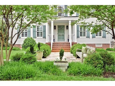 Classic Front Porch with Copper Roofing