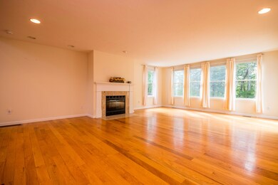 Living room with fireplace