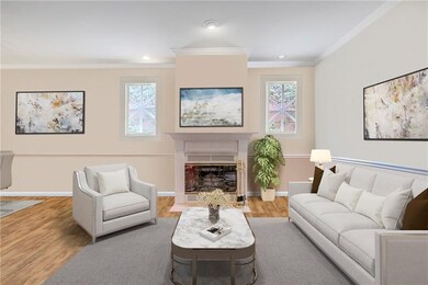 Digitally staged with a contemporary style