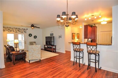 Entry way opens up to Kitchen, living room and din