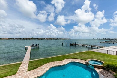 99 ft of open waterfront on Pass A Grille Channel,