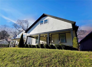 View of front of home featuring covered porch and 