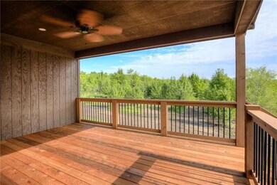 Covered deck located off the kitchen.