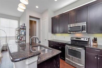 Large island in the kitchen